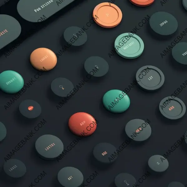 Selection Elements: Minimalist Buttons and Sliders