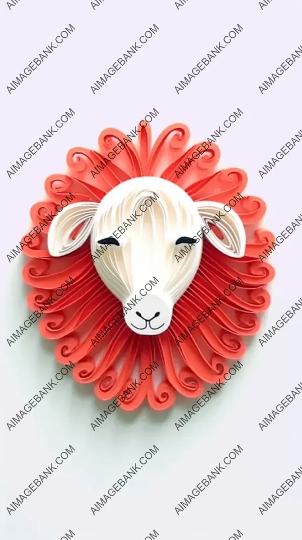 Constructing Cute Paper Art Sheep