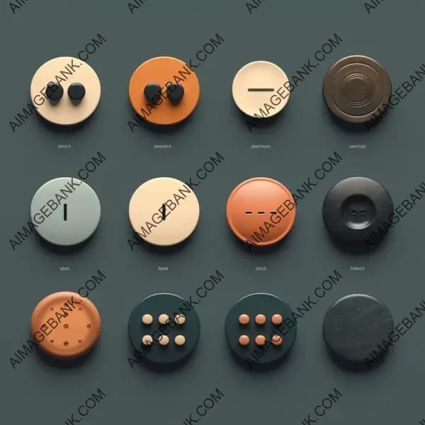 Minimalist Buttons and Sliders for Selection