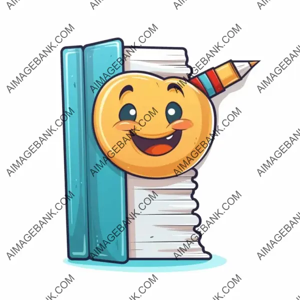 Bright and Playful Book Sticker Design for You