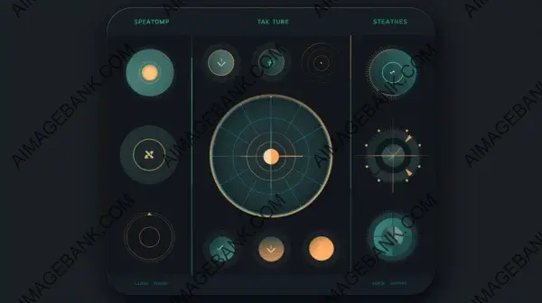 Engaging grid layout with circles, perfect for captivating mobile app games