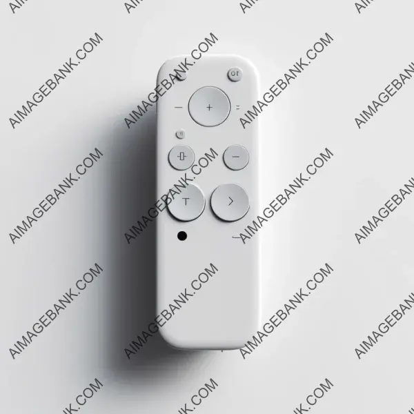 Rectangular remote control with industrial design