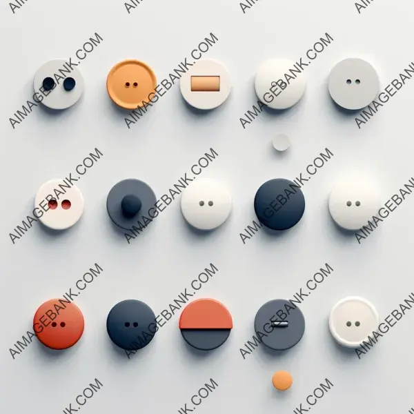 Buttons and sliders with minimalist design