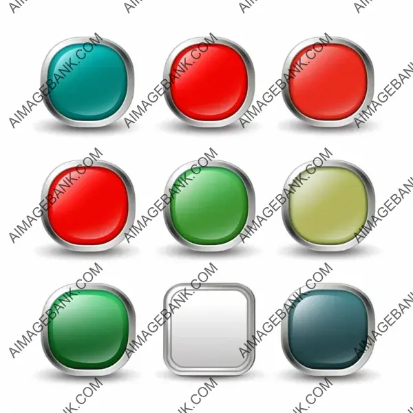 Clean and elegant buttons with minimalist design