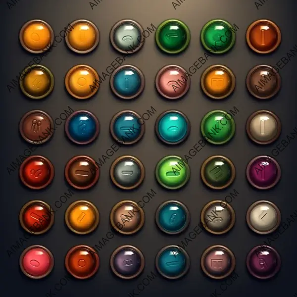 Modern and simple dimensional GUI buttons