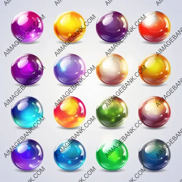 Colorful Spheres for Graphic Design