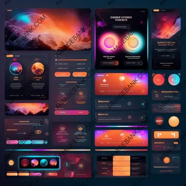 Neumorphic style UI/UX kit