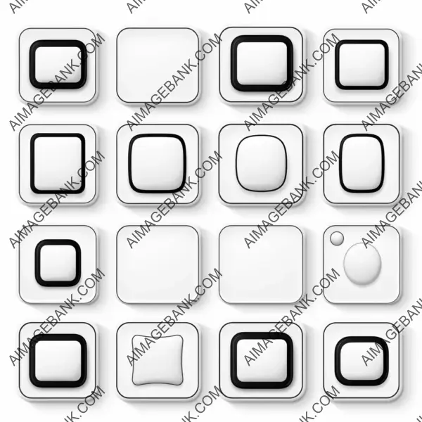 Colorful rounded square icons