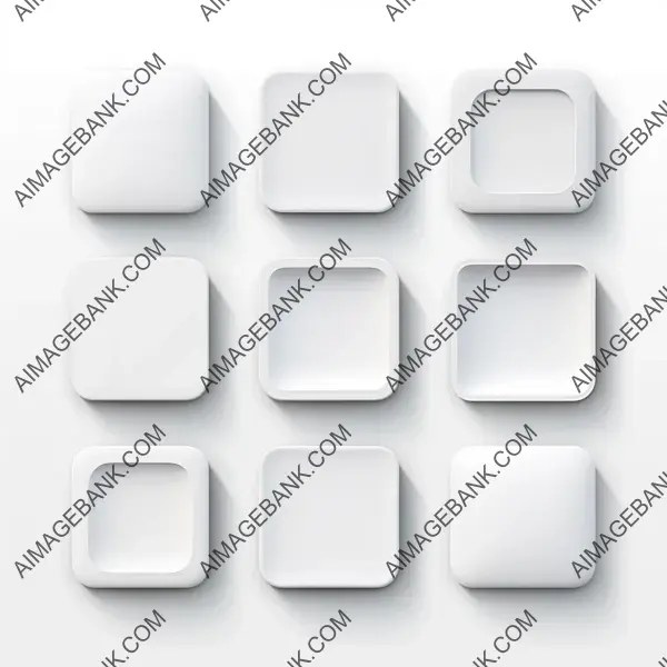 Rounded square icons for various purposes