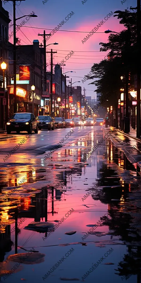 City Streets Awash in the Colors of the Rainbow