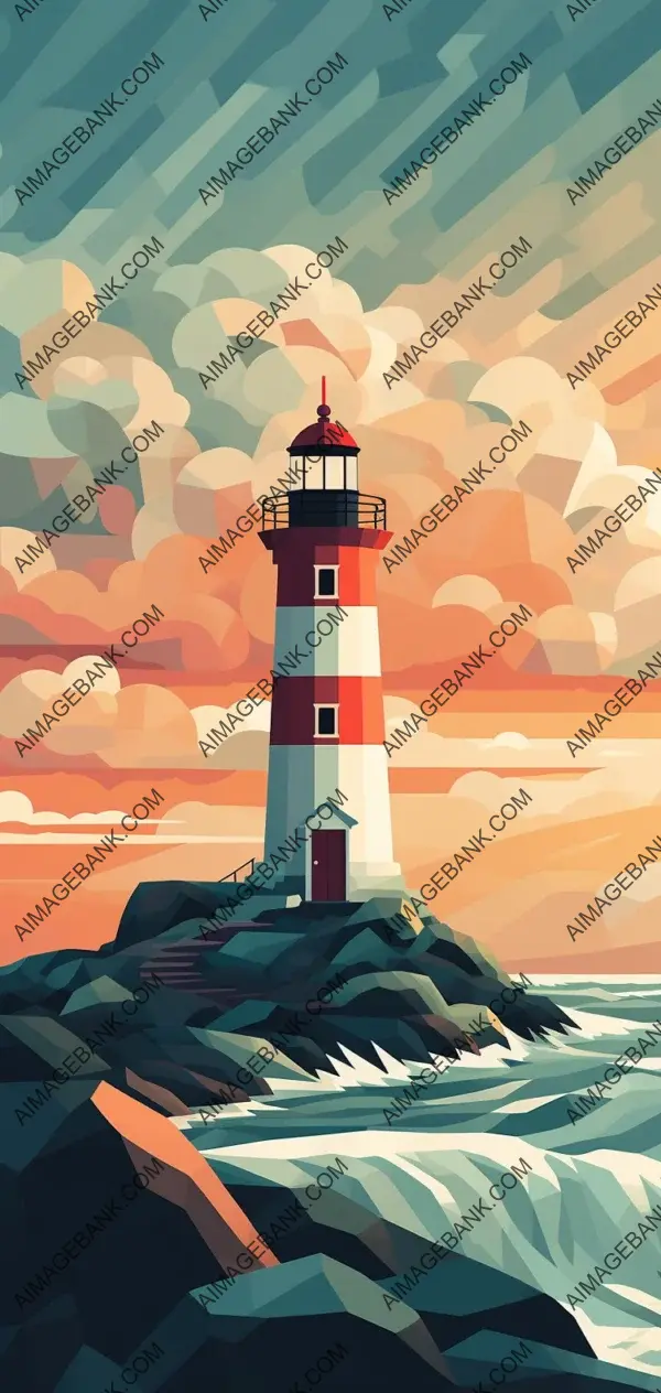 Unforgettable view of a dramatic lighthouse