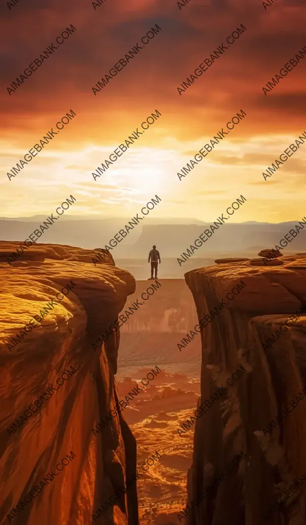 Utah&#8217;s canyonlands: lone hiker explores precarious trails