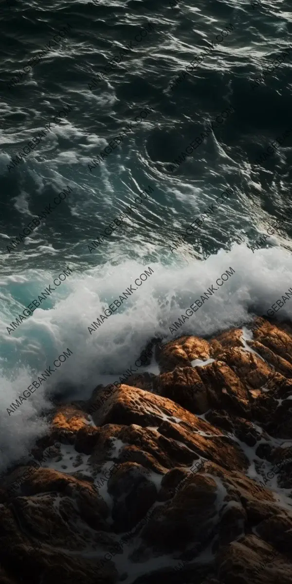 Celestial Realism: Close-Up of Flat Ocean