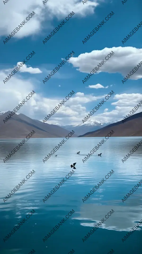 Serene Scenery: Fredrikson Lake in Tibet-inspired Graceful Style