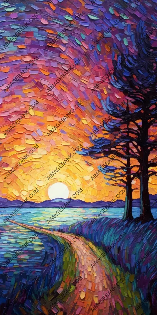 Mesmerizing nights: A starry night sky casting its magical glow over sea shores and plains, reminiscent of Erin Hanson&#8217;s art