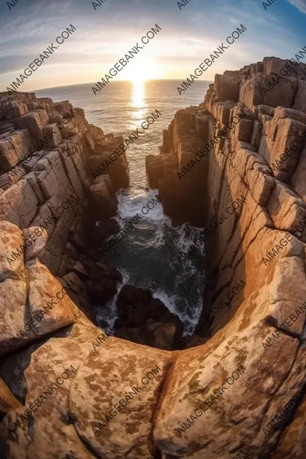 Gazing down into the abyss: an edge cliff viewpoint