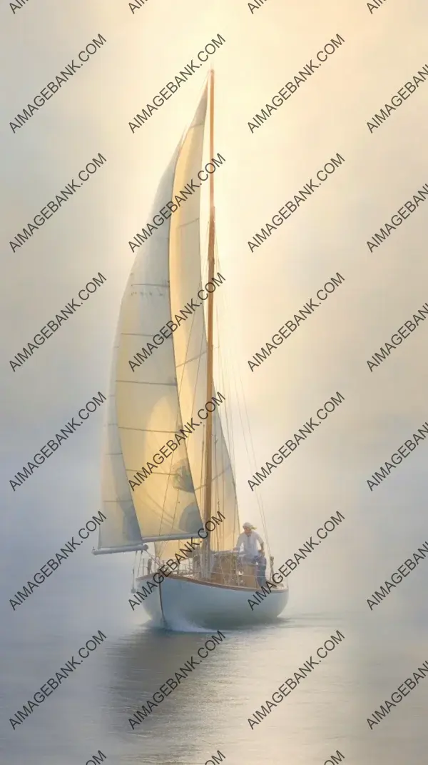 Halftone Poster at Hinckley: Journey Sailboat