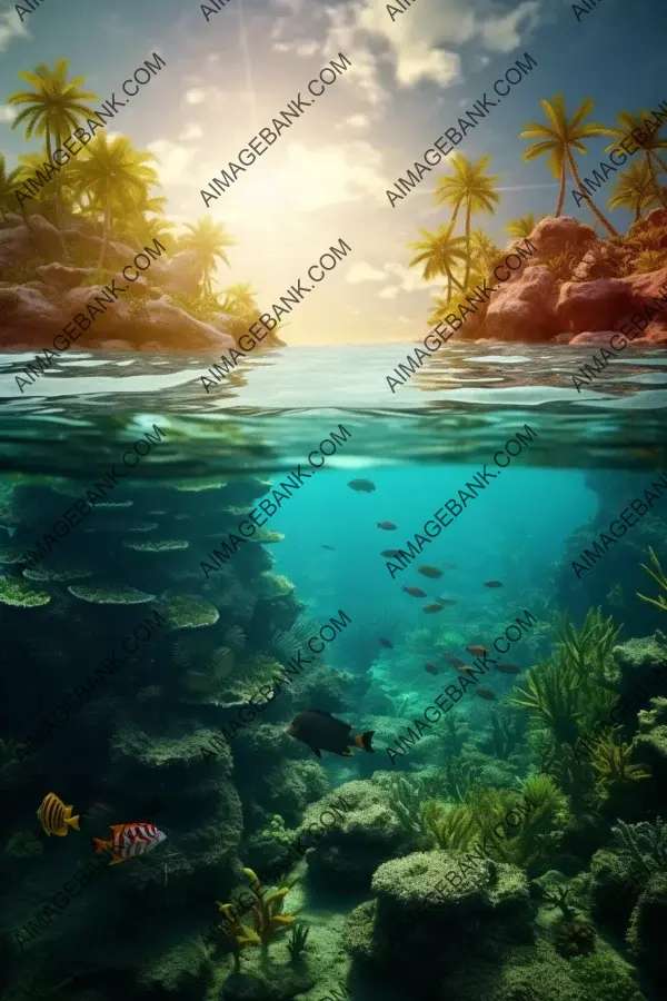 Above Water: Beautiful Tropical Island