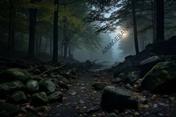 Capturing Ethereal Magic: Moonlit Forest in Long Exposure