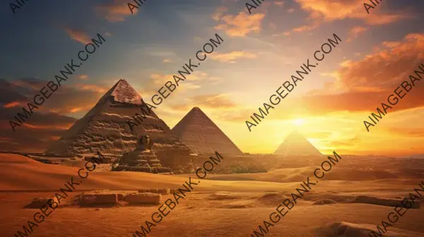 Journey to the Past: Captivating Scene of Ancient Egypt&#8217;s Pyramids