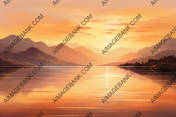 Serene Sunrise: Captivating Scene of a Tranquil Lakeside Morning