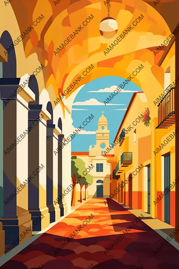 Sunny Minimalism: Cordoba Spain on a Bright Day