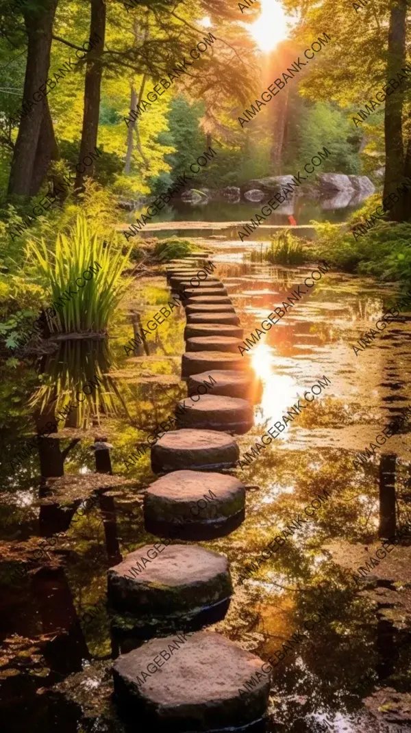 Adding a touch of whimsy with luminous granite stepping stones