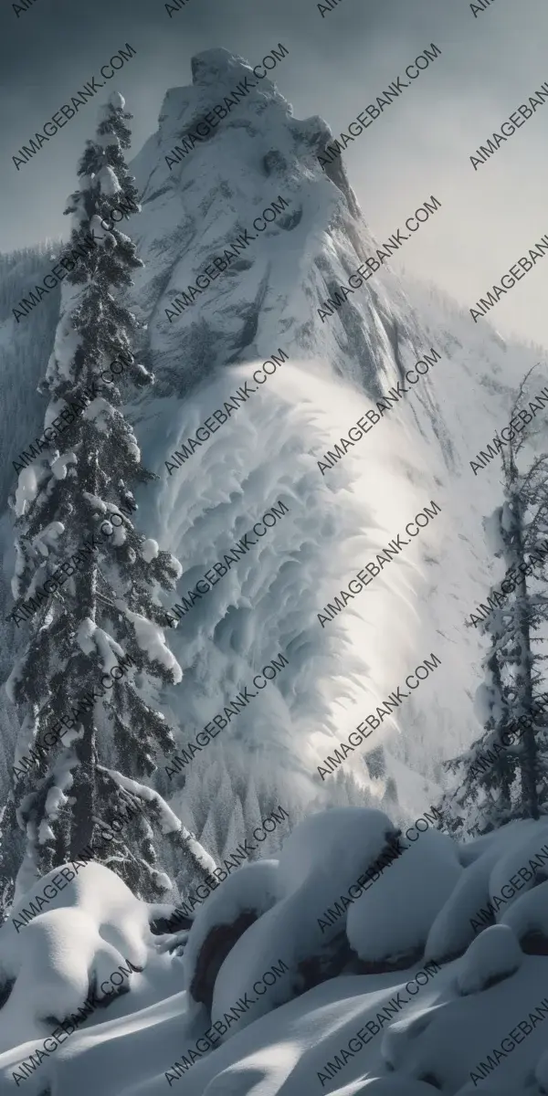 Awe-Inspiring Snow-Covered Mountains in Winter