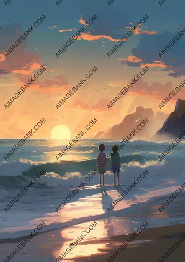 Beauty of Animated Ocean Embrace