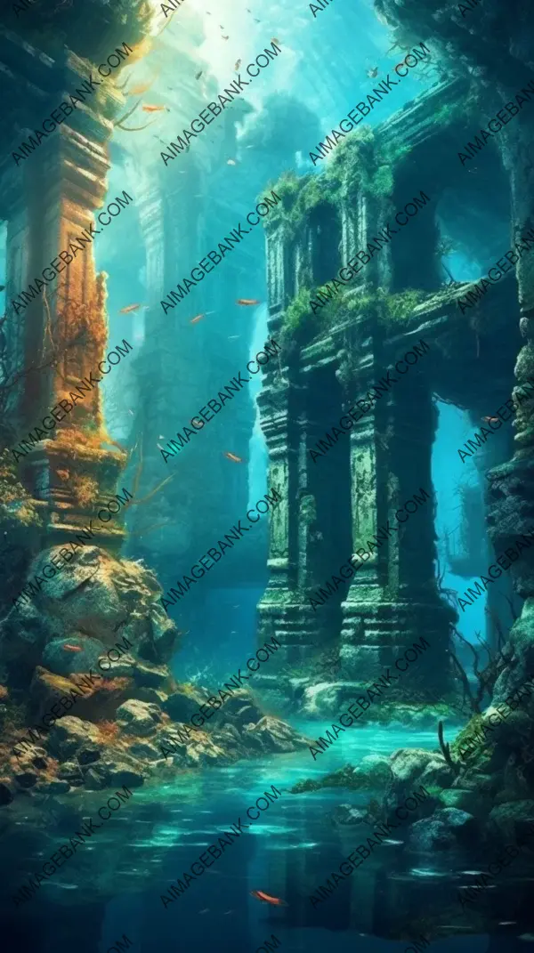 Exploring the mysteries of an ancient underwater city in ruins