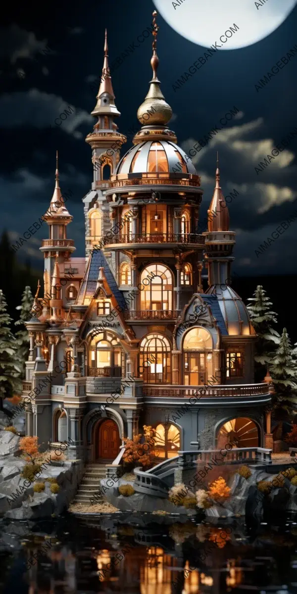 Discover the Majestic Beauty of the Highly Ornamented Fantasy Castle