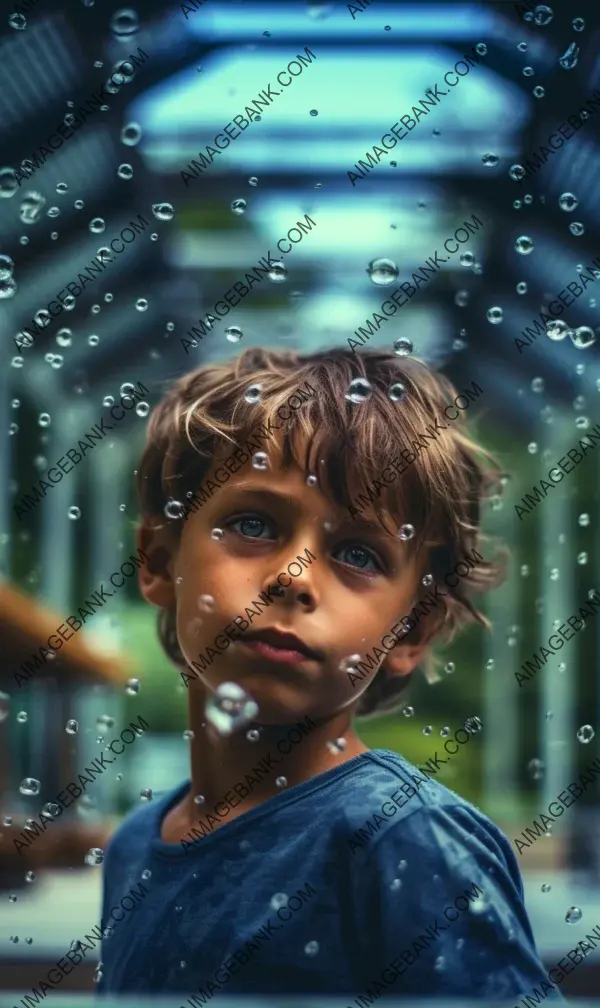 Playful Poolside: Boy Embracing Norwegian Swimming Style