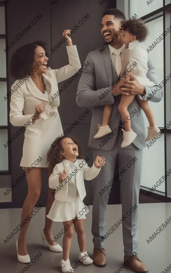 Unconditional Love: Mixed Race Mother and Father Holding Their Daughter