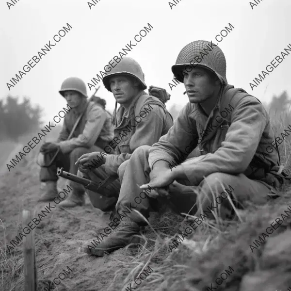 Compelling 20mm WW2 photography showcases American soldiers during the D-Day landing