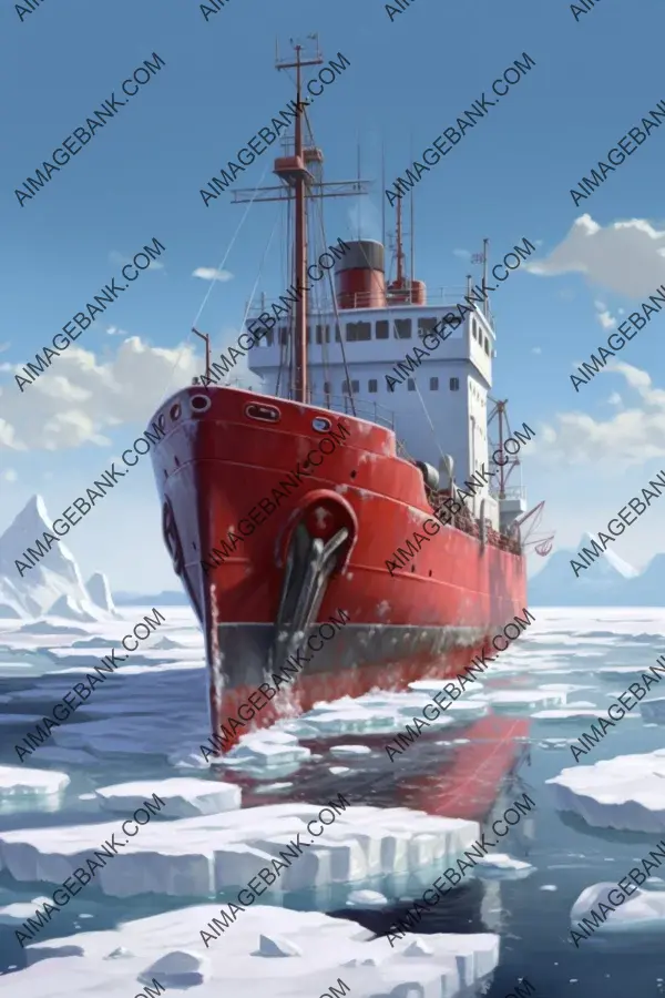 Graphic Novel: Icy Ocean Ship