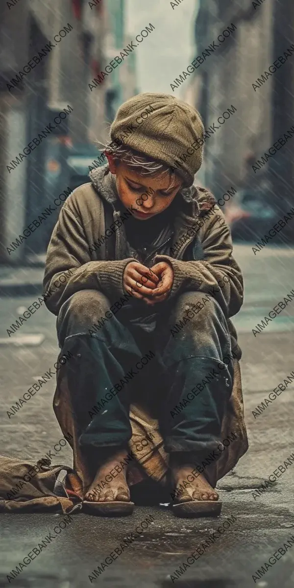 Street Photography: Emotional Abandoned Child