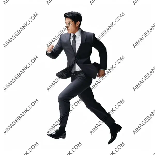 Elegant Suit for Running Photoshoot