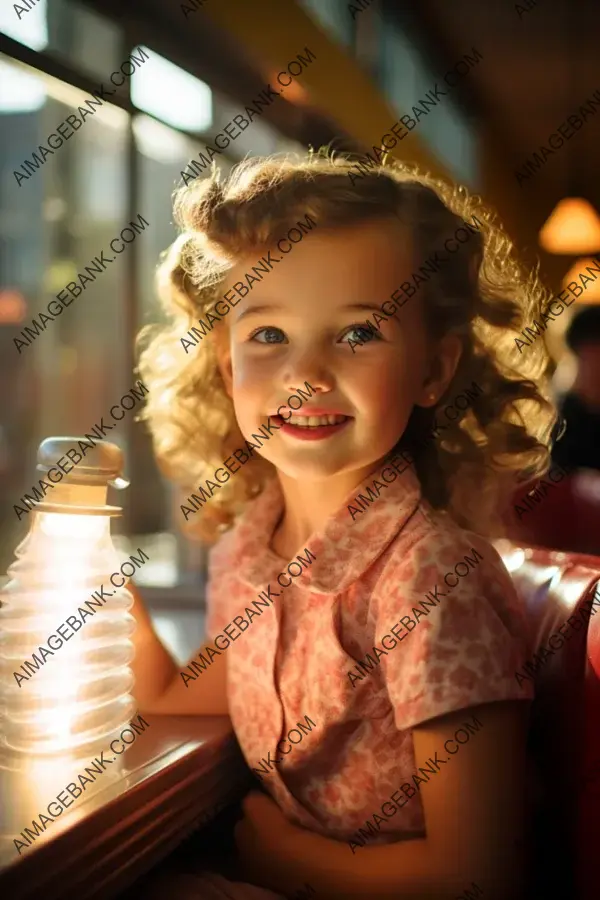 Nostalgic Adventures: Little Girl&#8217;s 50s-style Diner