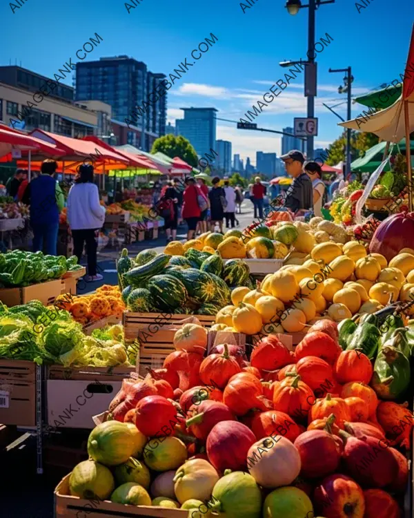 Outdoor Market Vibrance: Capturing the Bustling Atmosphere