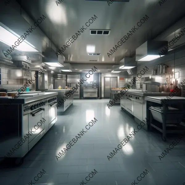 Ultra-detailed 8k rendering of industrial hospital