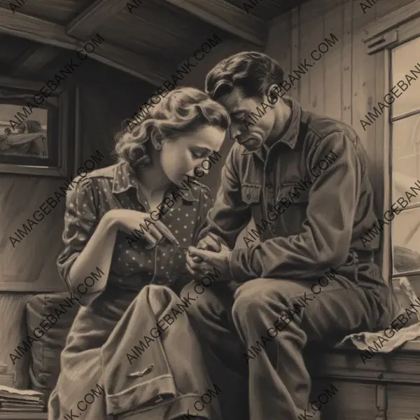 Evocative scene from the 1940s that resonates deeply