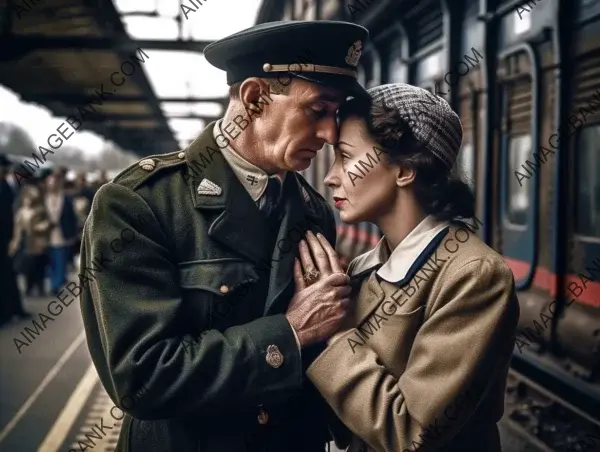 Evocative image that conveys the emotional impact of the 1940s