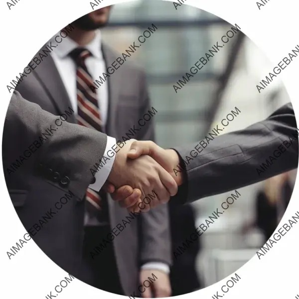 Strong partnership forged through a professional handshake