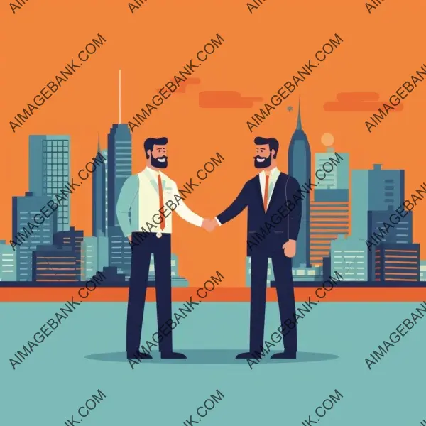 A moment of agreement and trust, captured in a handshake between business partners