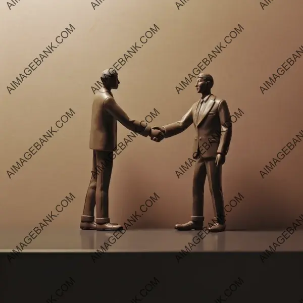 Two business partners affirming their commitment through a handshake