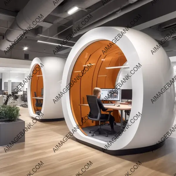 Nap pods designed by Gensler, enhancing workplace interiors