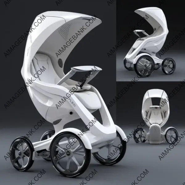 Future with Tesla-Enhanced Baby Stroller Concept