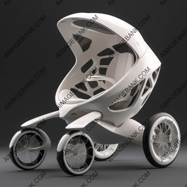 Futuristic Baby Stroller Powered by Tesla Autonomy