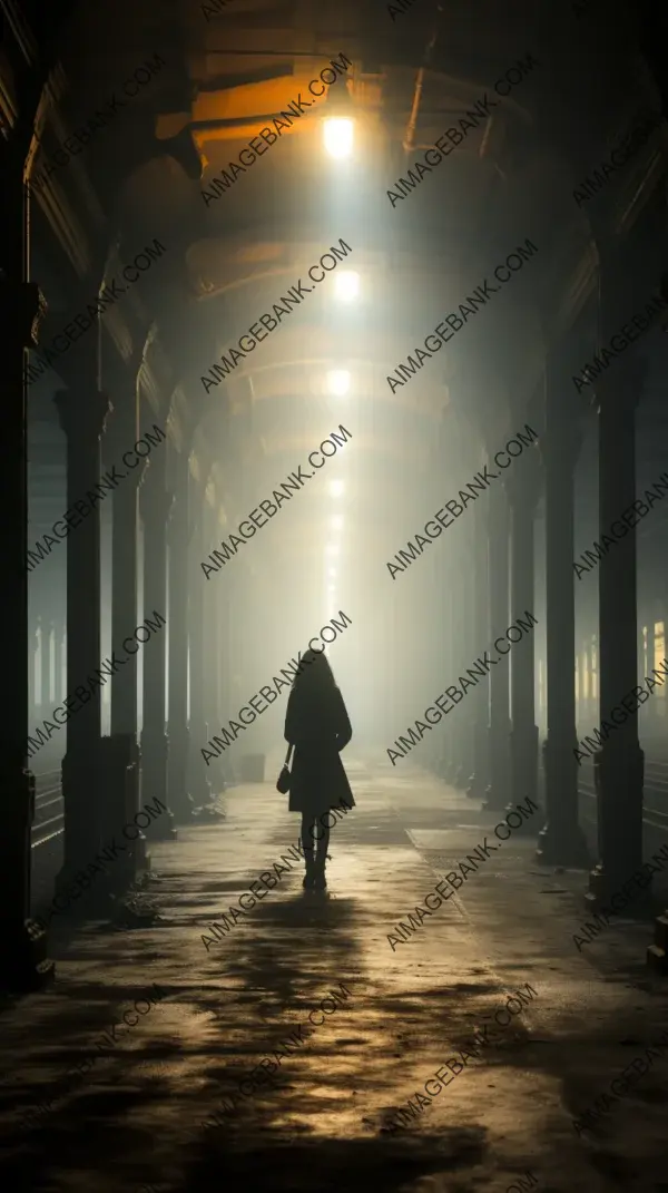 Eerie echoes of the past in a deserted subway station