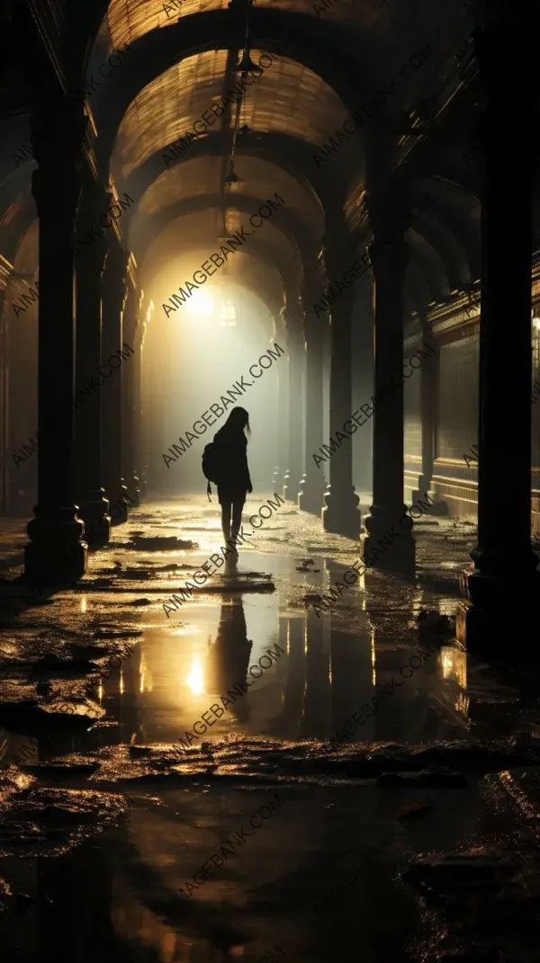 Captivating glimpse into the past within a deserted subway station